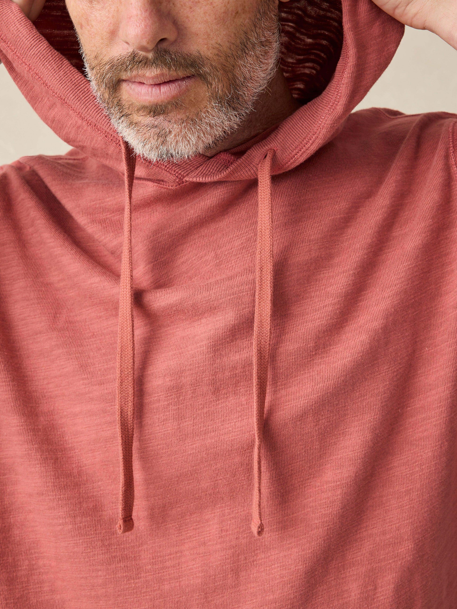 Sunwashed Slub Hoodie - Fall Red - Fall Red - Image 2