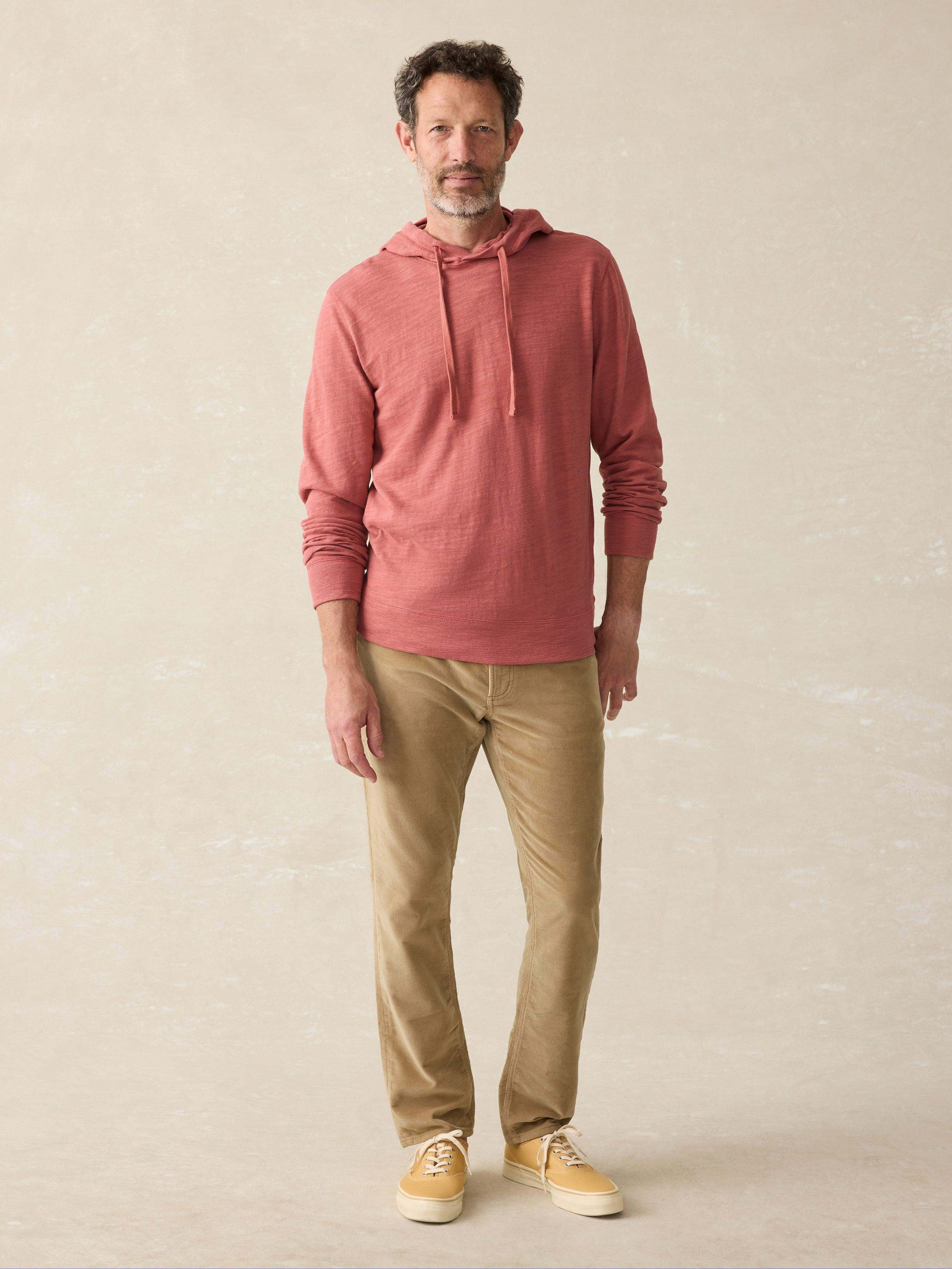 Sunwashed Slub Hoodie - Fall Red - Fall Red - Image 4